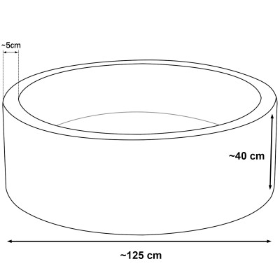 Piscine à balles ronde ø125cm avec 600 balles Piscine à balles ronde ø125cm avec 600 balles